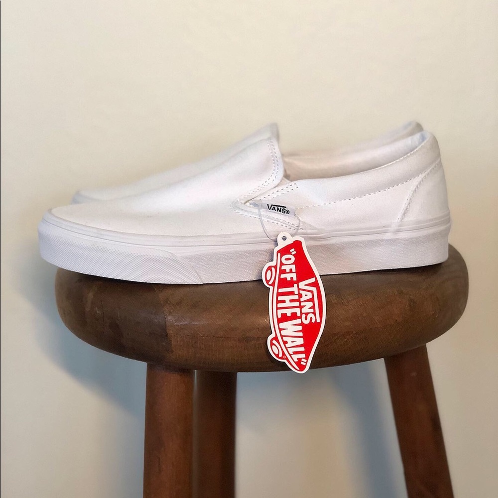 White Vans Slip-ons Unisex